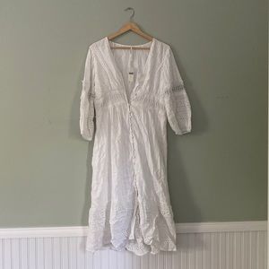 NWT Anthropologie White Midi
